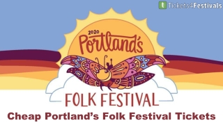 Portland’s Folk Festival Tickets Discount