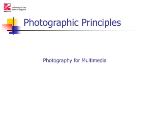 Photography for Multimedia