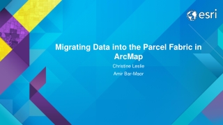 Migrating Data into the Parcel Fabric in ArcMap