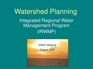 Watershed Planning