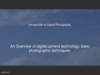 Introduction to Digital Photography