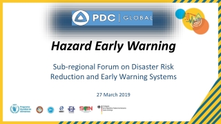 Hazard Early Warning Sub-regional Forum on Disaster Risk Reduction and Early Warning Systems