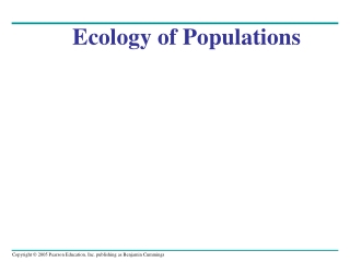 Ecology of Populations