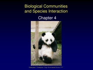 Biological Communities  and Species Interaction