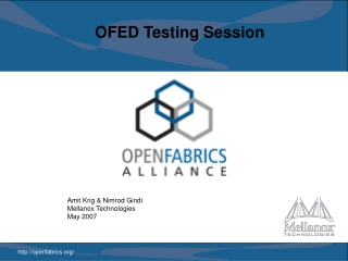 OFED Testing Session