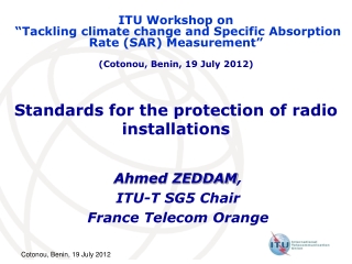 Standards for the protection of radio installations