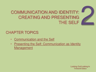 Communication and identity: creating and presenting the self