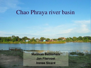 Chao Phraya river basin