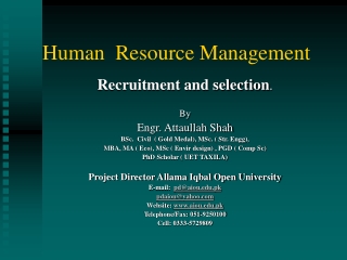 Human  Resource Management