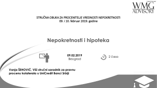 Nepokretnosti i  hipotek a