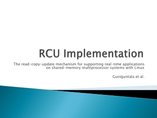 RCU Implementation