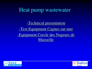 Heat pump  wastewater