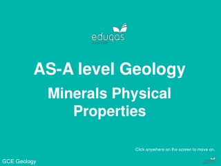 AS-A level Geology