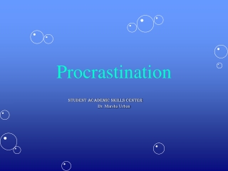 Procrastination