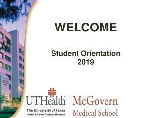 WELCOME Student Orientation  2019