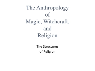 The Structures of Religion