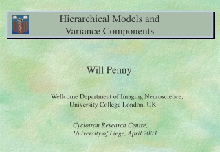 Hierarchical Models and  Variance Components