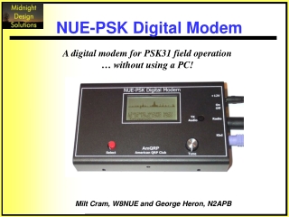 A digital modem for PSK31 field operation  … without using a PC!