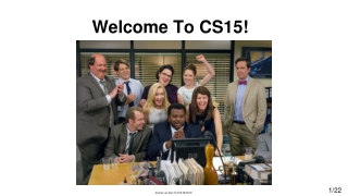 Welcome To CS15!