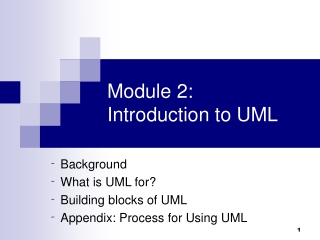 Module 2: Introduction to UML