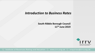 Introduction to Business Rates