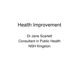 Health Improvement