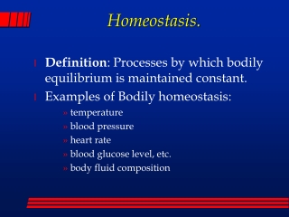 Homeostasis.