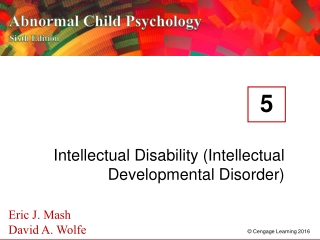 Intellectual Disability (Intellectual Developmental Disorder)