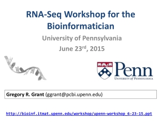 RNA-Seq Workshop for the Bioinformatician