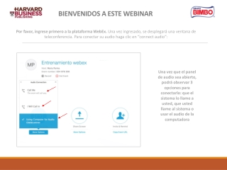 BIENVENIDOS A ESTE WEBINAR