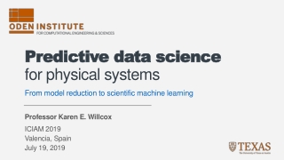 Predictive data science for physical systems