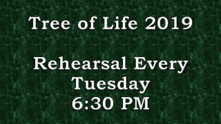 Tree of Life 2019 Rehearsal Every Tuesday 6:30 PM