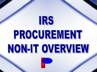 IRS  PROCUREMENT NON-IT OVERVIEW