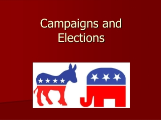 Campaigns and Elections