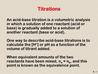 Titrations