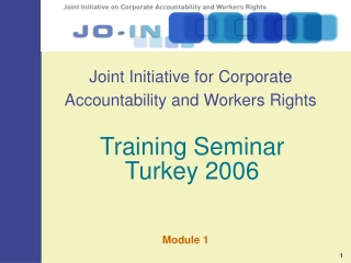 Joint Initiative for Corporate Accountability and Workers Rights