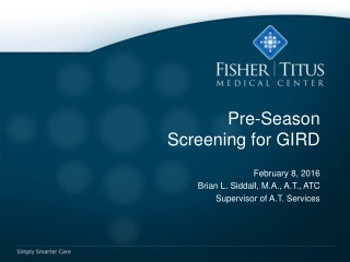 Pre-Season Screening for GIRD