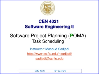 CEN  4021   Software Engineering II