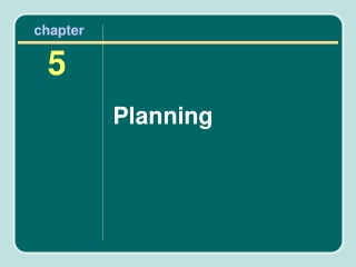 Planning