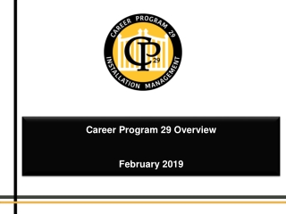 Career Program 29 Overview February  2019