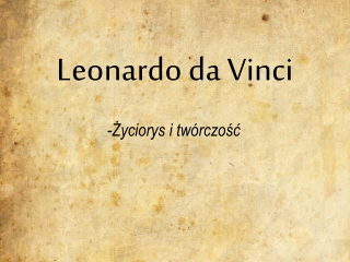 Leonardo da Vinci