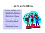 Teor a conductista