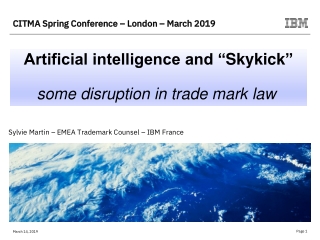 CITMA Spring Conference – London – March 2019