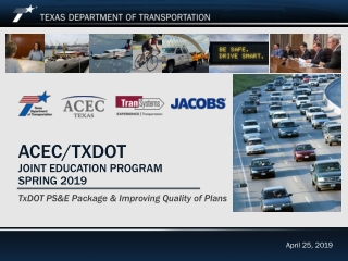 ACEC/TxDOT  joint education program  Spring 2019