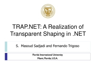 TRAP.NET: A Realization of Transparent Shaping in .NET