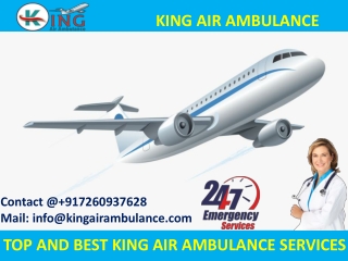 Book on Low Cost Air Ambulance in Allahabad and Dibrugarh by King