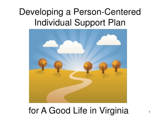 Developing a Person-Centered Individual Support Plan