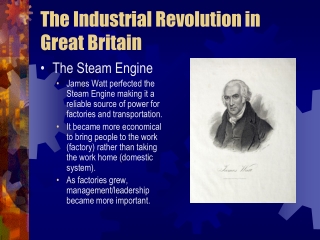 The Industrial Revolution in Great Britain