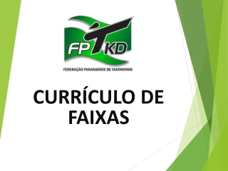 CURRÍCULO DE FAIXAS