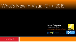 What's New in Visual C++ 2019